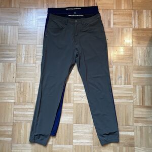 Rhone Commuter Pants Slim Mens Size 31x30 Lot of 2 Blue Green Performance
